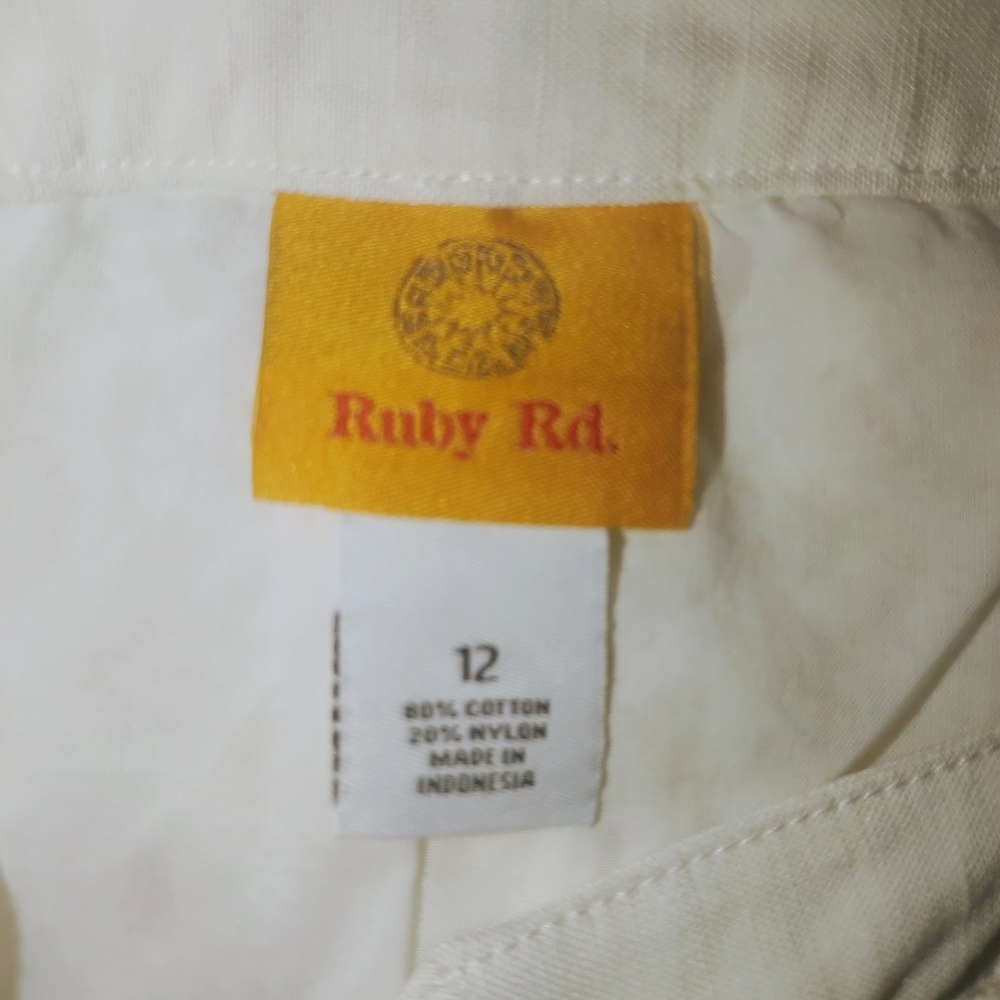 Ruby Rd White Lace Jacket 12 - Picture 2 of 3